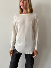 Cotton Waffle Knit Thermal Tee