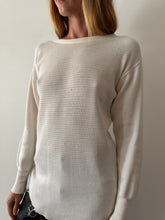 Cotton Waffle Knit Thermal Tee