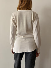 Cotton Waffle Knit Thermal Tee