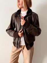 Brown Leather Flight Jacket