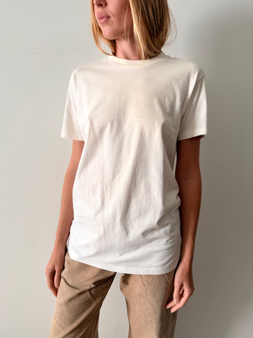Plain Cream Tee