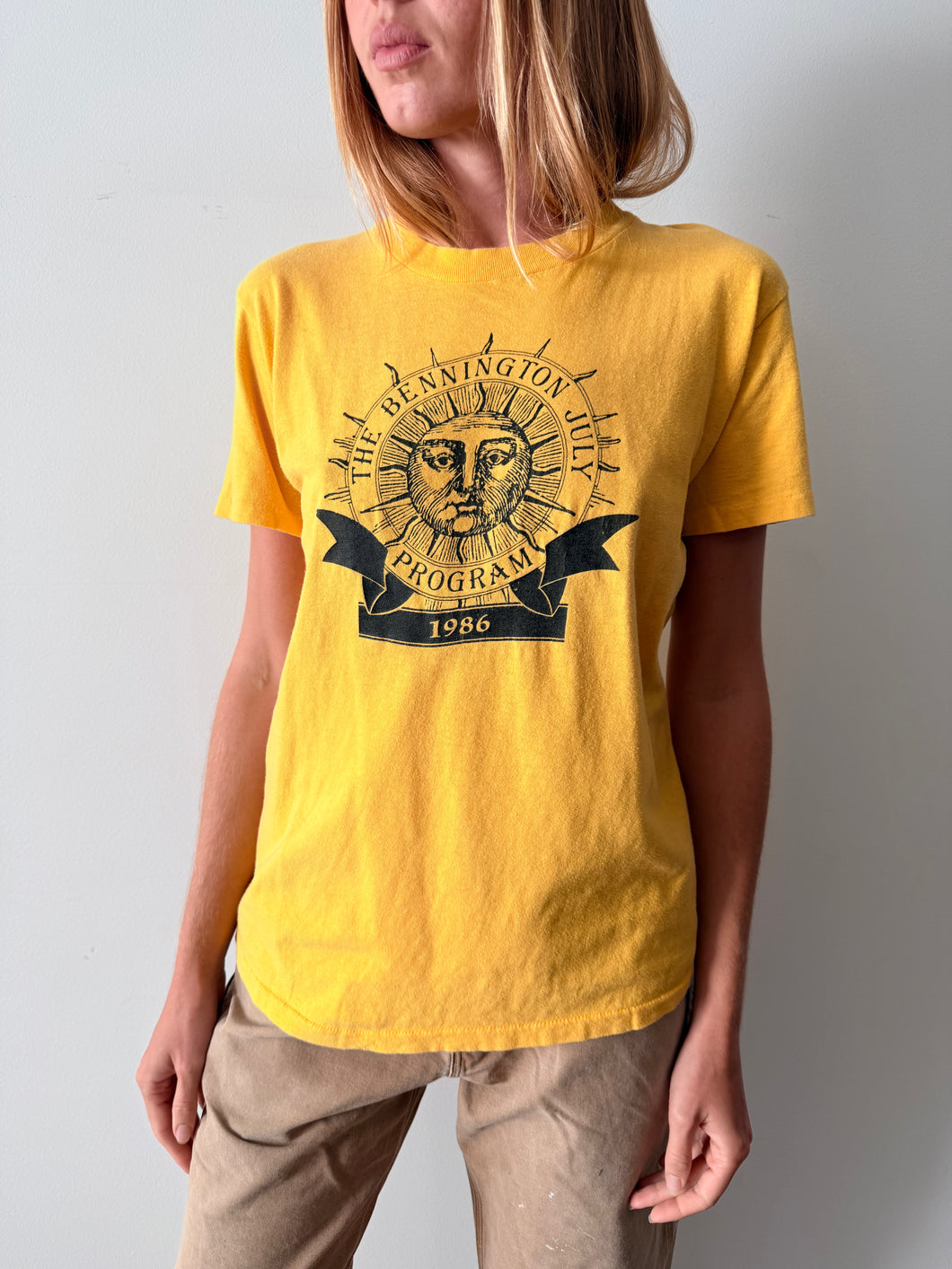 1986 The Bennington July Program Tee