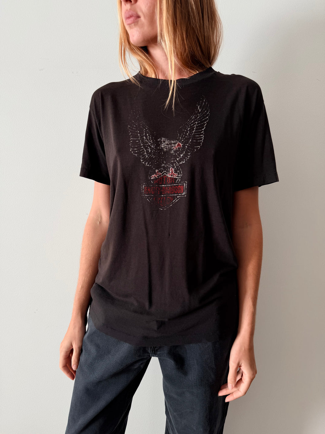 Soft Thin Faded Harley Davidson Tee