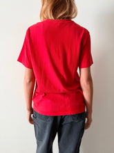 Plain Red Pocket Tee