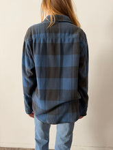 90s Gap Blue Cotton Flannel Shirt