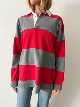 Red and Grey 90s Gap Rugby