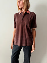 faded Maroon Polo Tee