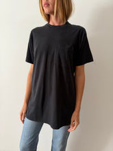 Faded Black Pocket Tee