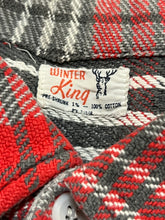 40s/50s Red Cotton Flannel