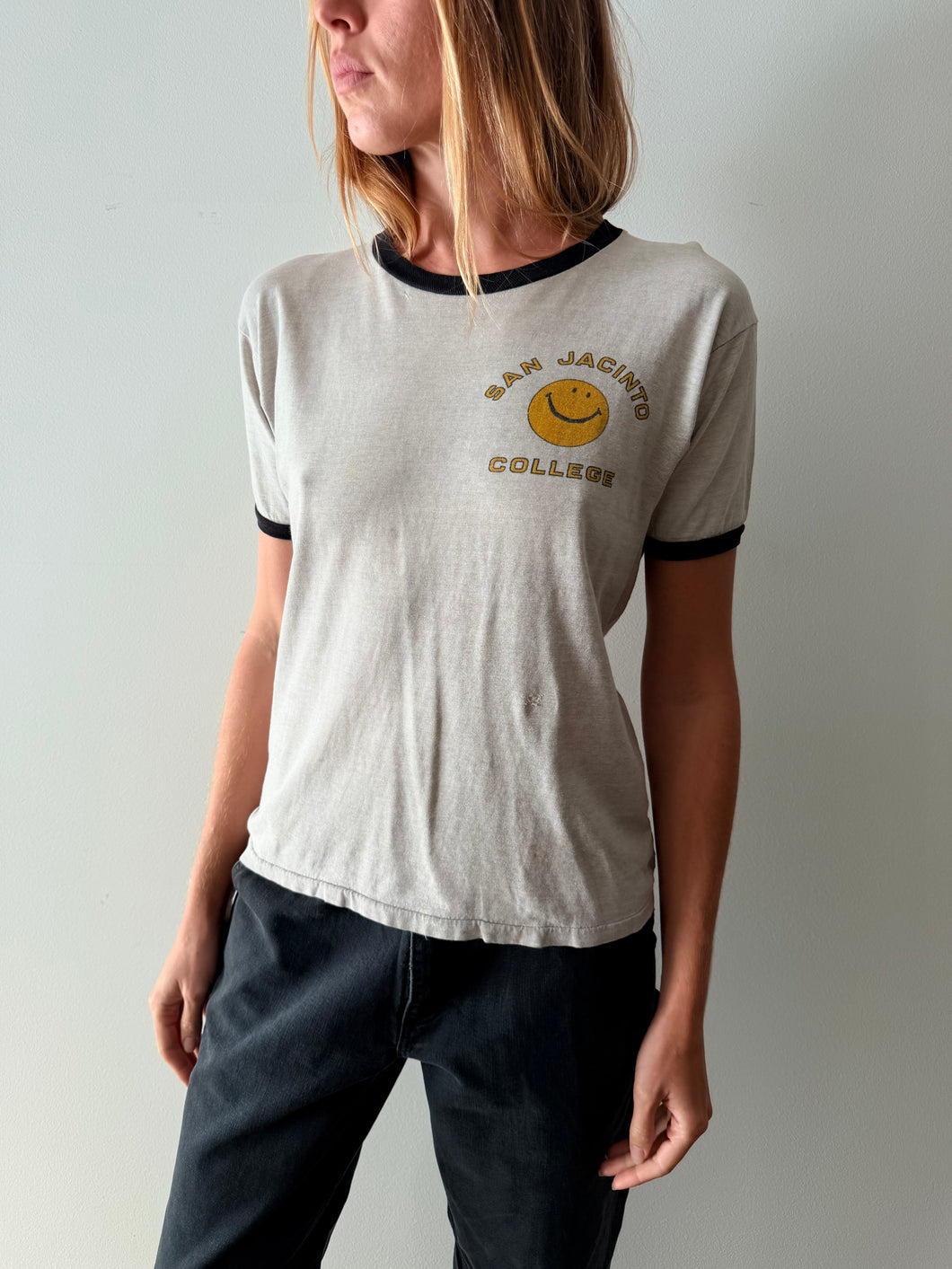 60s San Jacinto College Ringer Tee
