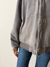 Grey Insulated Carhartt Hoodie Jacket