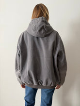 Grey Insulated Carhartt Hoodie Jacket