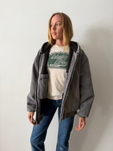 Grey Insulated Carhartt Hoodie Jacket