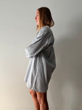 40s Blue Check Cotton Flannel Euro Grampa Shirt