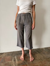 Grey Japanese Cropped Trousers