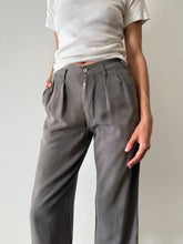 Grey Japanese Cropped Trousers