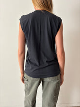 Black Sleeveless Pocket Tee