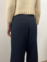 20s/30s Fine Wool Deep Blue Tux Dress Trousers