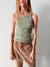 60s Sage Ribbed Boys Tank
