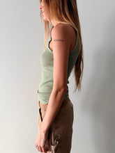 60s Sage Ribbed Boys Tank