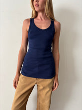 60s Blue French Cotton Tank