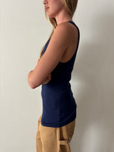 60s Blue French Cotton Tank