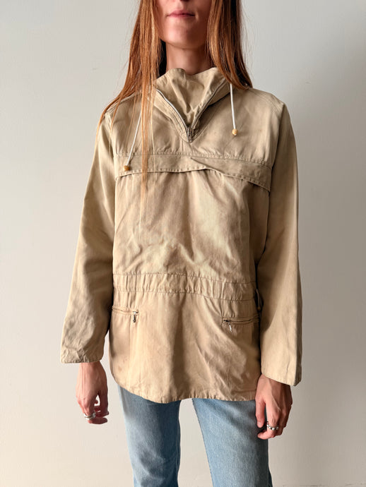 50s/60s British Tan Cotton Anorak