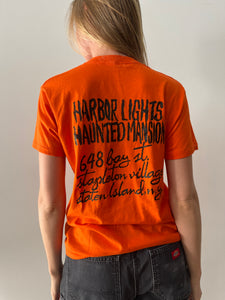 80s Halloween Haunted Mansion tee