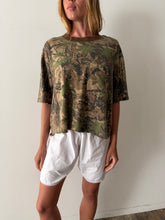 Cropped Camo Tee
