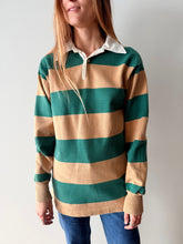 70s Green and Tan Rugby