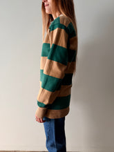 70s Green and Tan Rugby