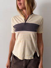 50s/60s Yellow Striped Henley
