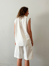 40s White Cutoff Dress Shirt