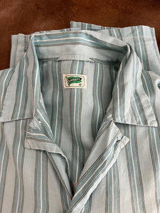 50s Striped Cotton PJ Shirt