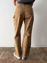 Tan Double Knee Carhartt Work Pants 28w