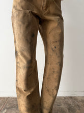 Tan Double Knee Carhartt Work Pants 28w