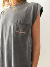 Faded Harley Davidson Cut Off Pocket Tee