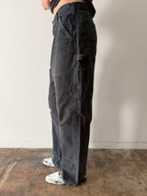 Faded Black Carhartt Work Pants 32w