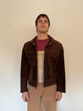 60s Brown Suede Trucker Jacket