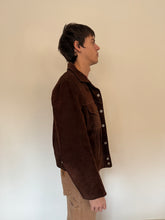 60s Brown Suede Trucker Jacket
