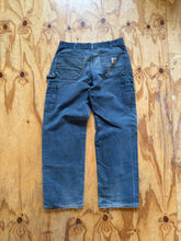 80s/90s Faded Teal Double-Knee Carhartts 33x31