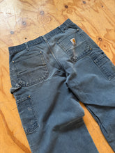 80s/90s Faded Teal Double-Knee Carhartts 33x31