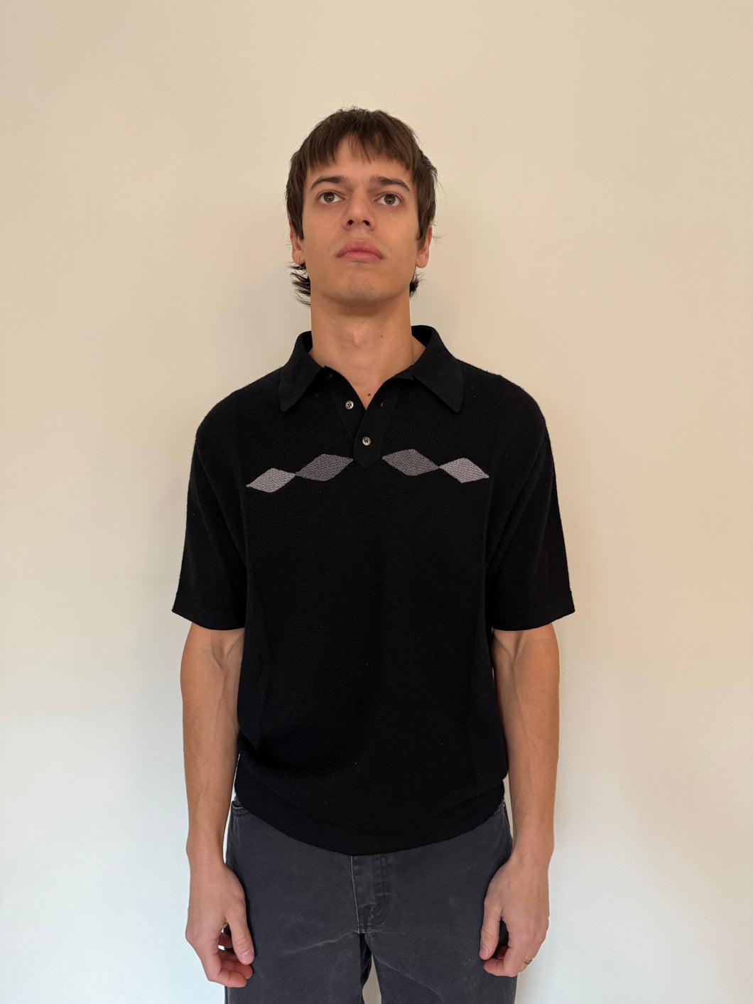60s Italian Knit Pullover Polo
