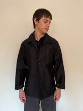 French Black Moleskin Work Jacket