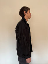 French Black Moleskin Work Jacket
