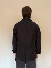 French Black Moleskin Work Jacket