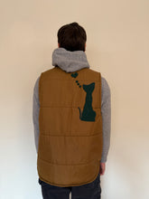 60s Cat & Heart Quilted Work Vest