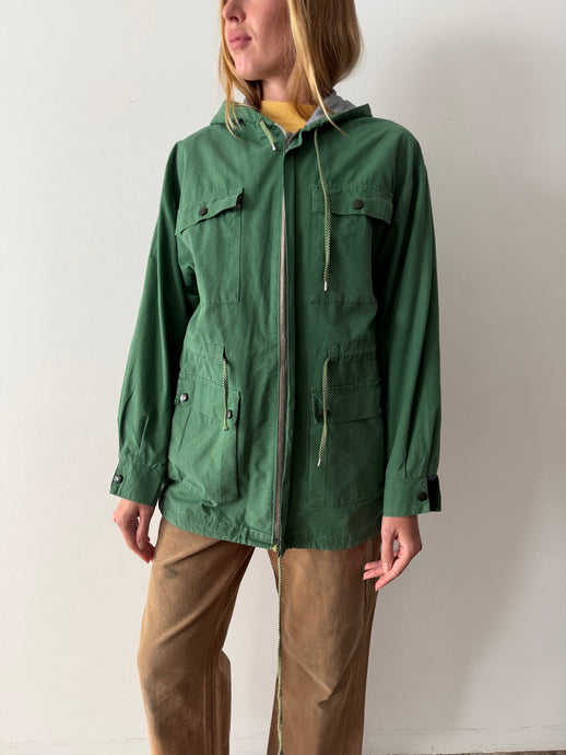 60s European Green Cotton Hiking Jacket