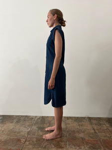 70s Denim Summer Smock Dress