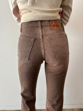 501 Faded Brown Levis Jeans 27w